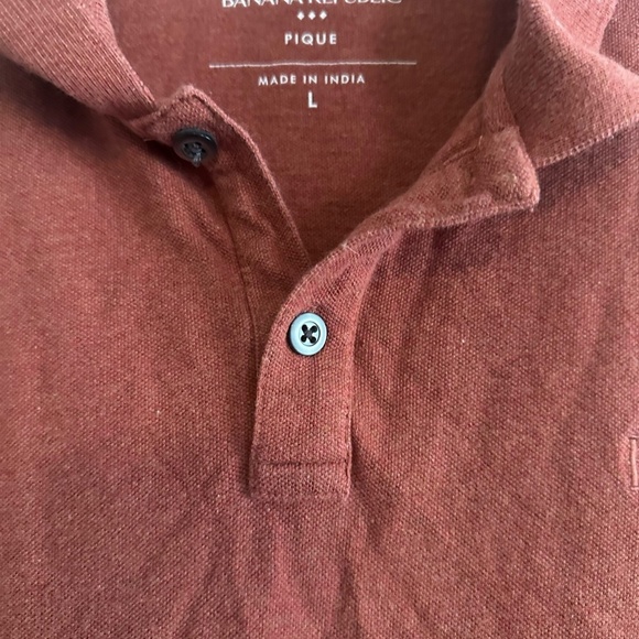 Banana Republic Red Polo Shirt Casual Cotton Comfort - Picture 2 of 4